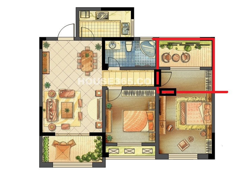 90平,两房改三房可不可以?会不会改之后太小了