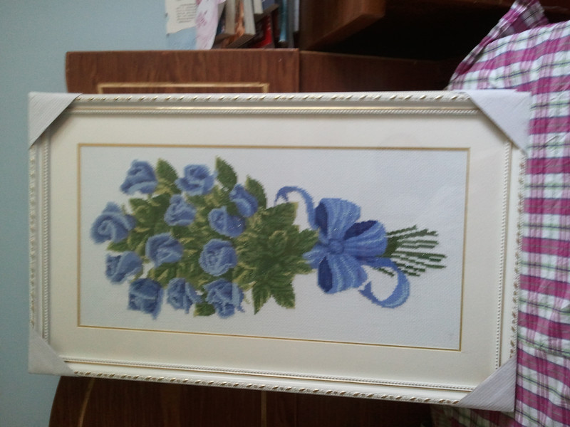 千金不换老婆亲自绣出来的十字绣|龙城茶座