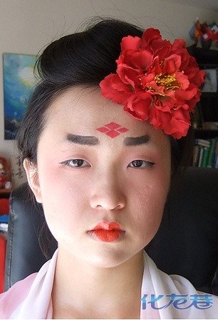 唐朝仕女妆 原帖图片